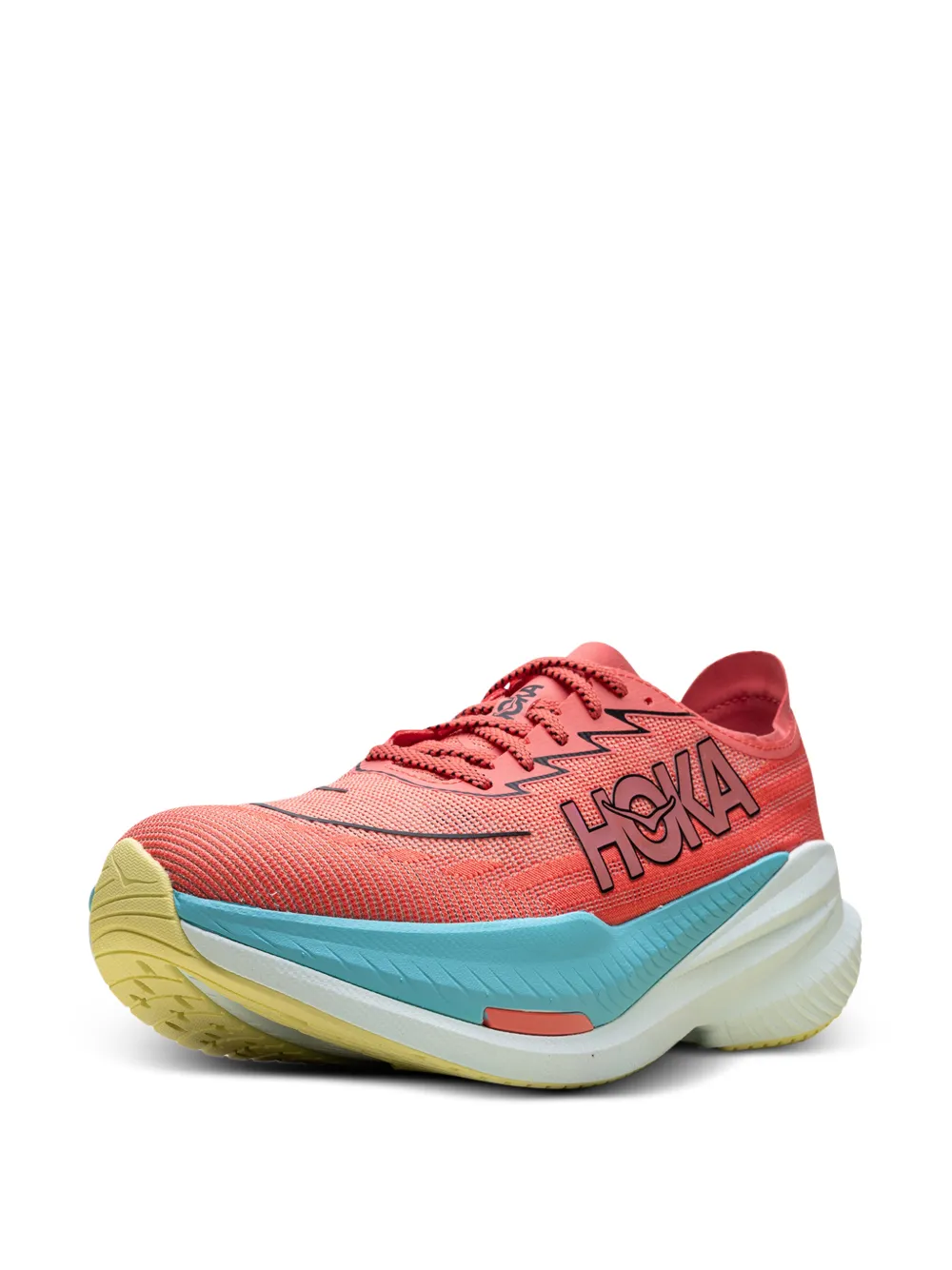 HOKA Mach X 2 logoprint low-top sneakers Roze