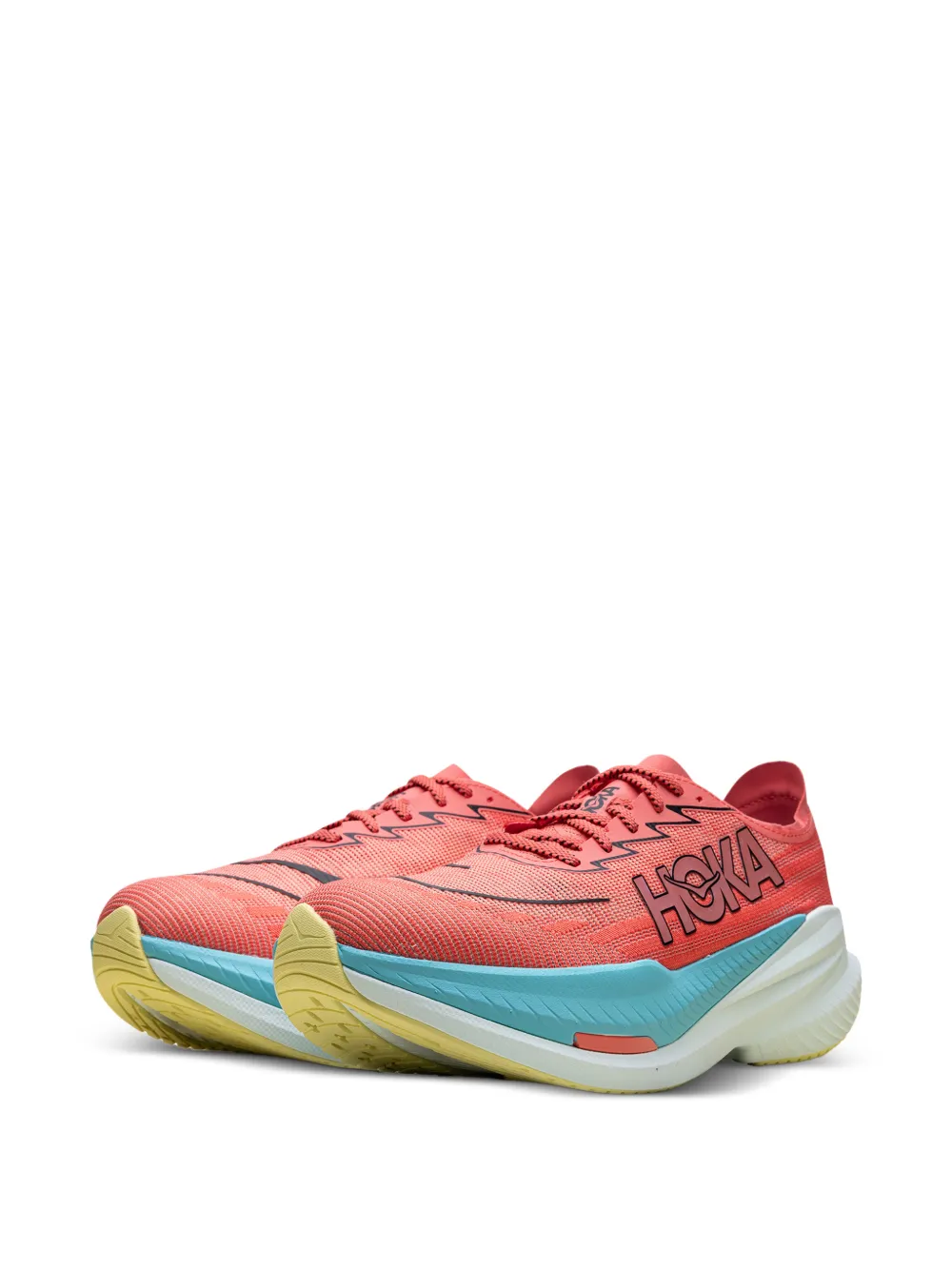 HOKA Mach X 2 logoprint low-top sneakers Roze