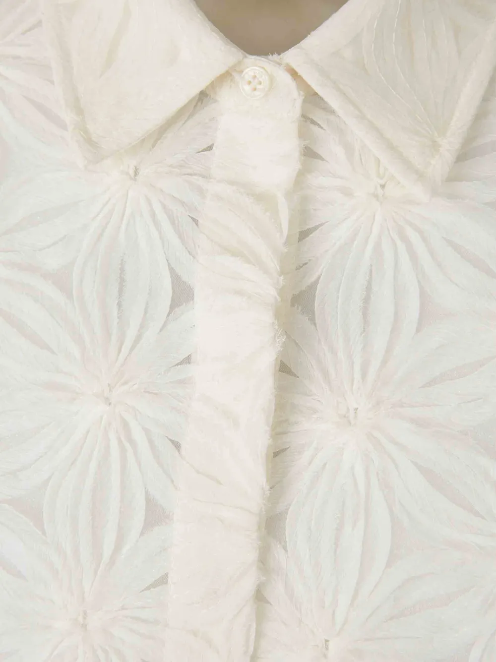 SIMKHAI Shirt met bloemenprint en knopen Wit