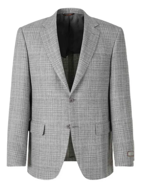Canali Blazer xadrez com lapelas