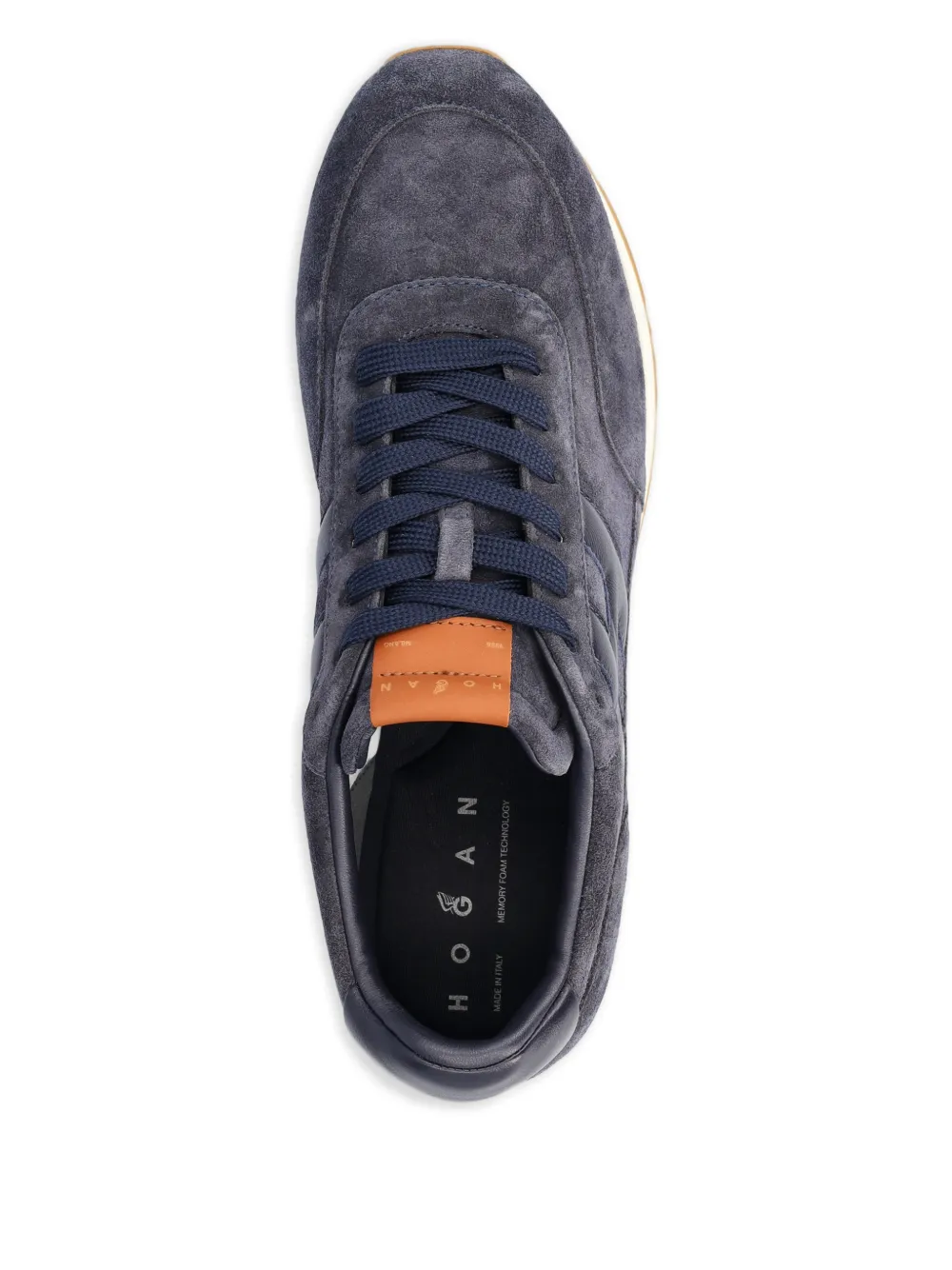 Hogan Sneakers met logopatch Blauw