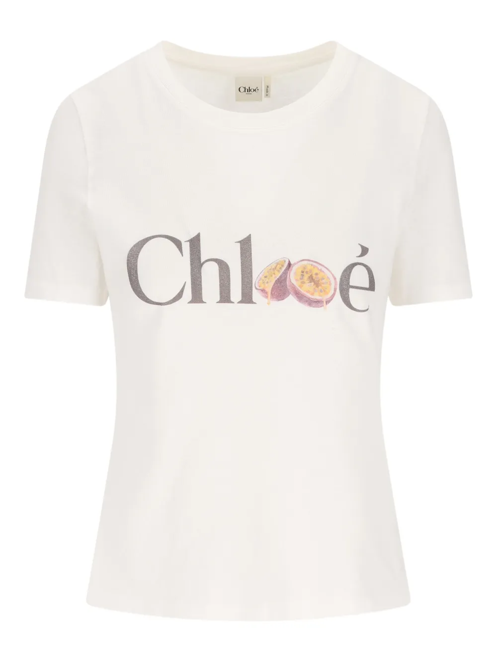 Chloé logo T-shirt - Toni neutri