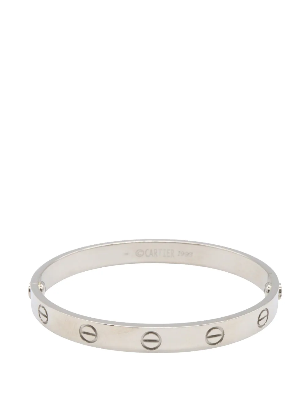 Cartier 1993 18K White Gold Classic Love bracelet - Argento