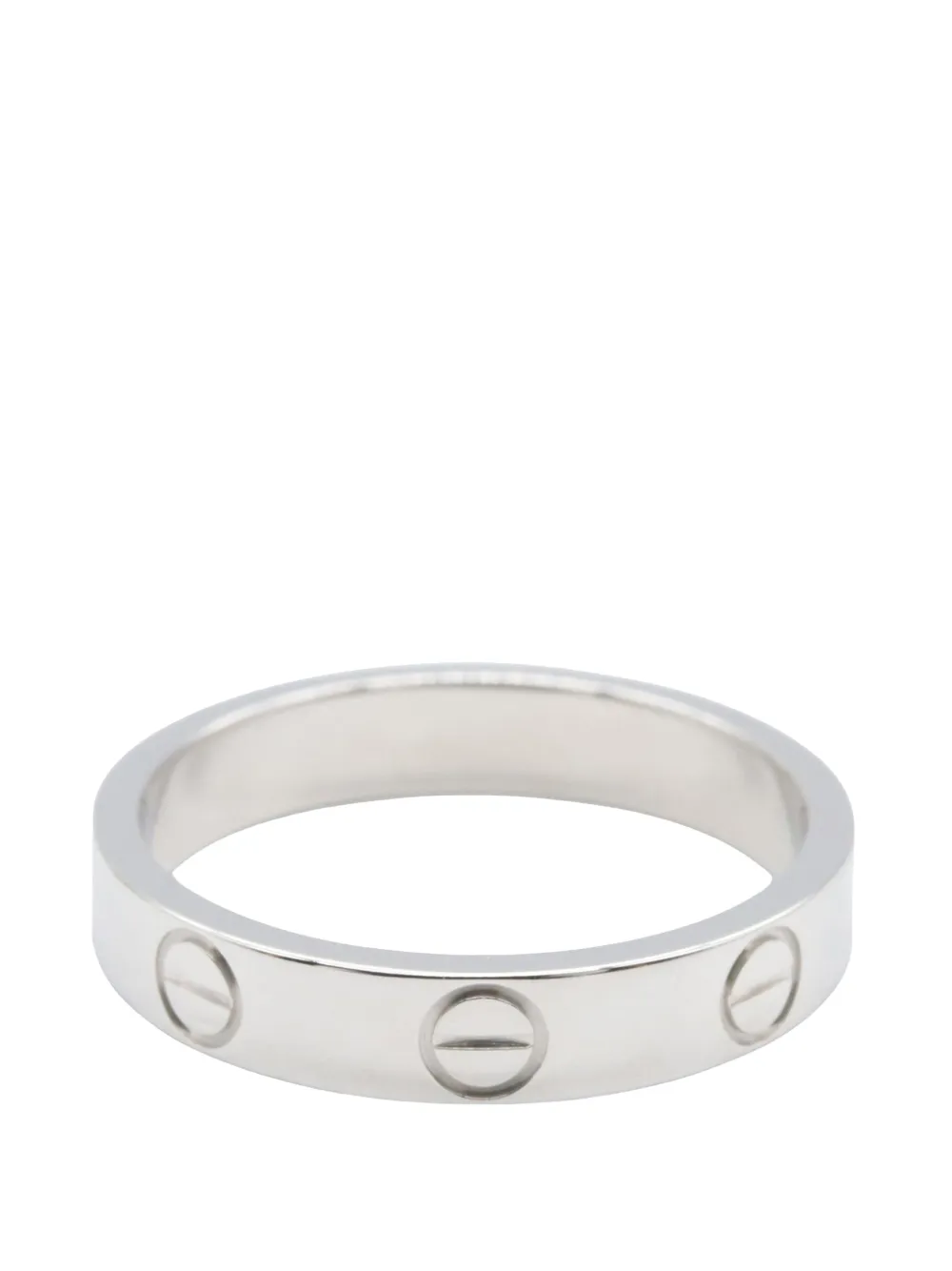 Cartier Anello Love piccolo in oro bianco 18 carati 2010-2025 - Argento