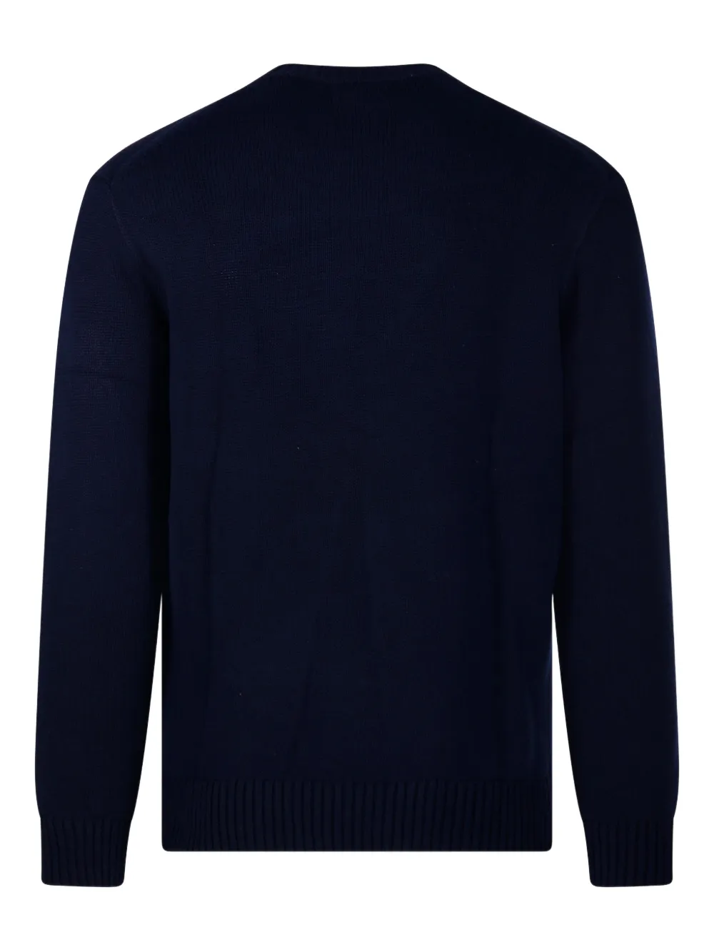 Ralph Lauren Collection Sweater met ronde hals en Polo Pony-borduurwerk - Blauw