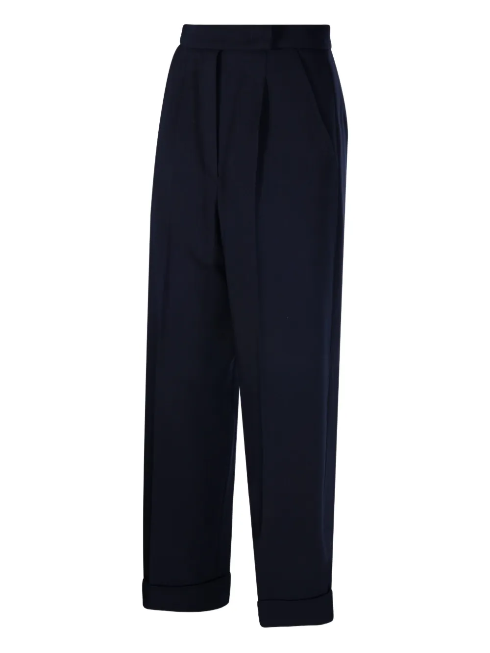  Max Mara Cuffed Pleated Trousers - Blue 