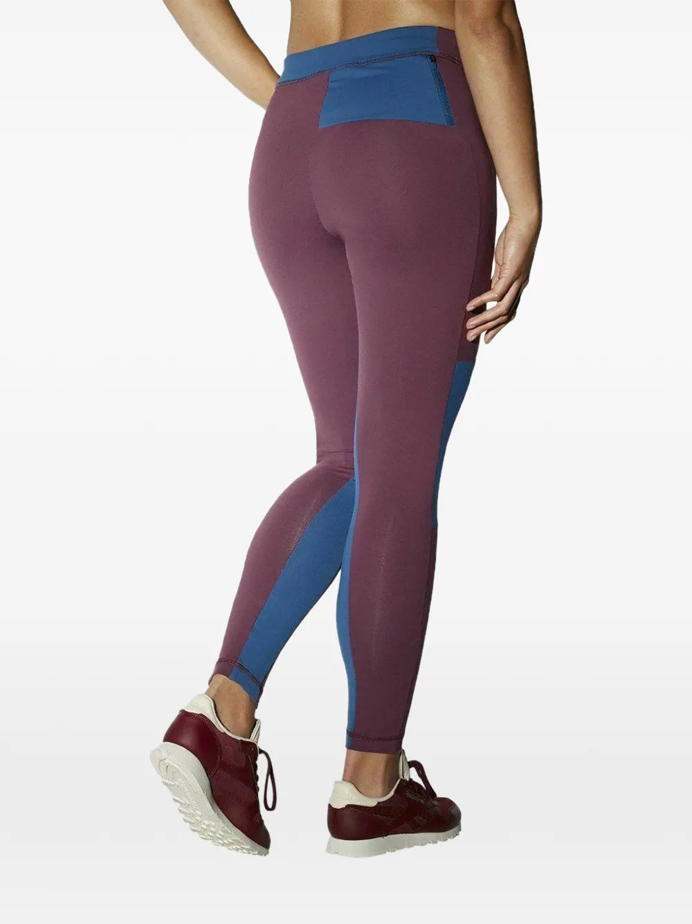  Reebok Colourblock-design Leggings - Purple 