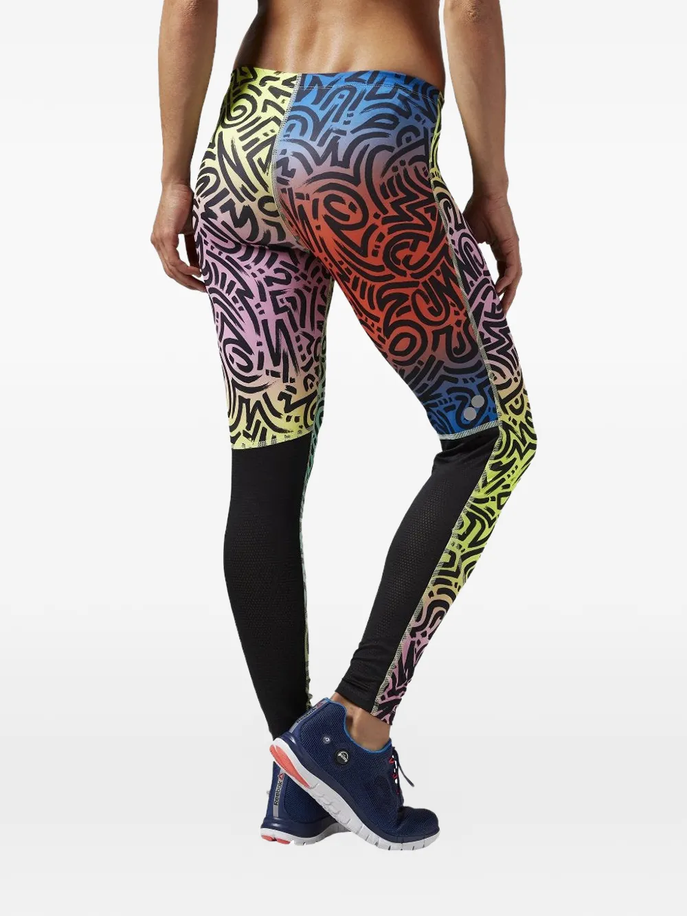  Reebok Graphic-print Leggings - Black 