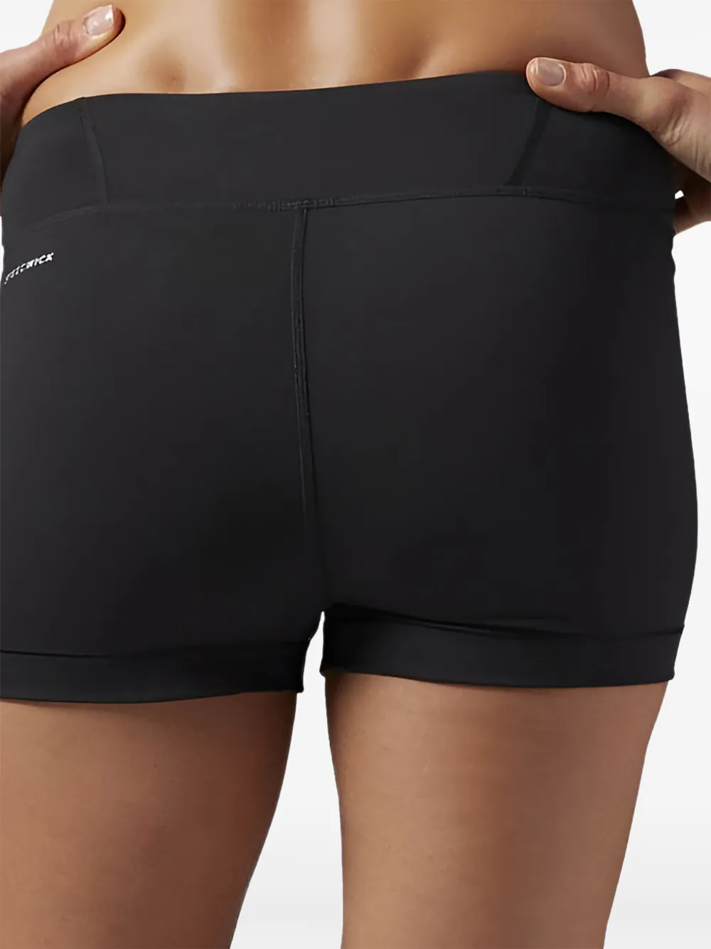 Nylux logo-detail track shorts