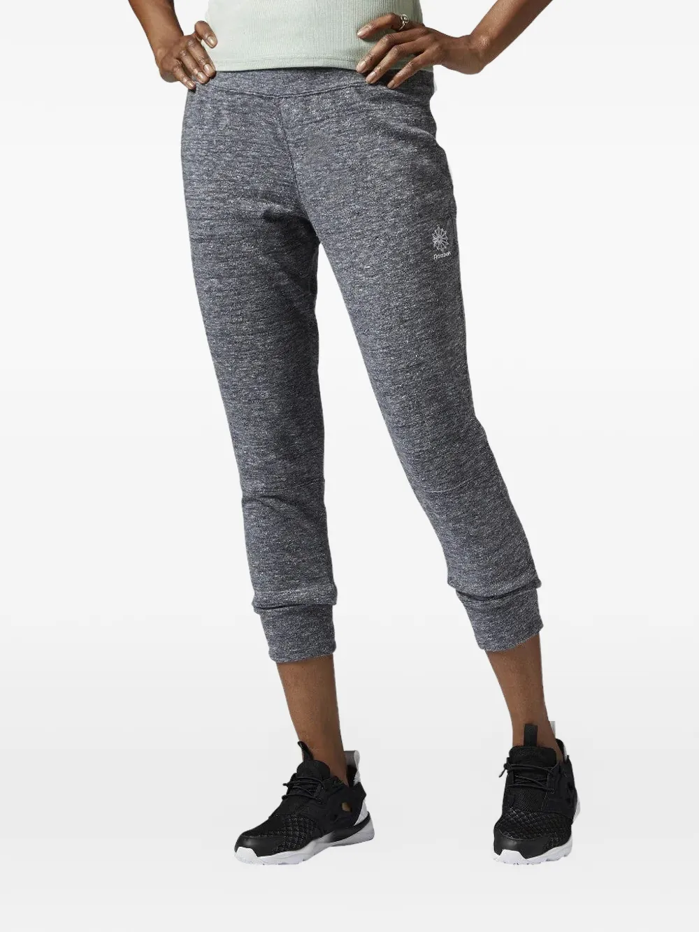 Reebok Pantaloni sportivi con logo - Grigio