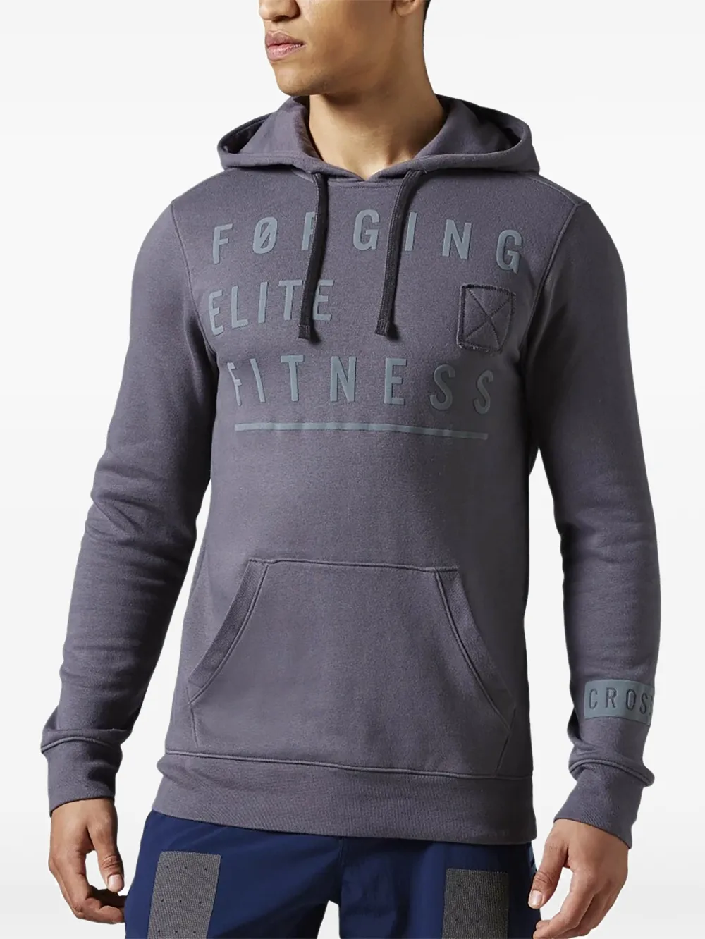 Reebok Hoodie mit grafischem Print - Grau