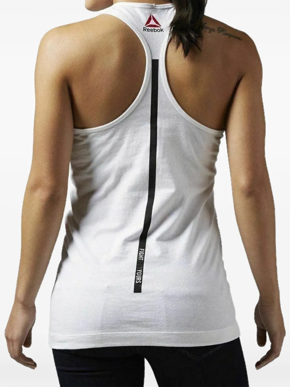  Reebok Ufc Ufan Racerback Tank Top - White 
