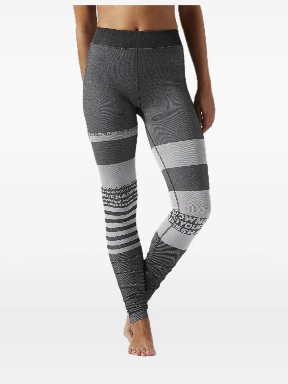 Reebok Leggings a righe - Grigio