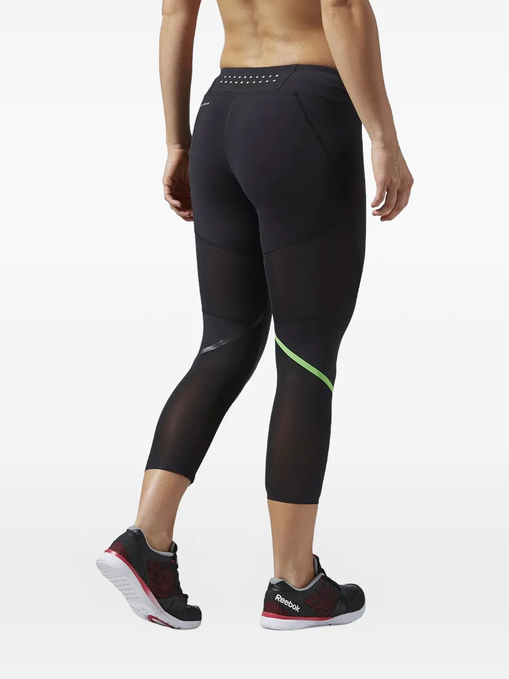 Reebok High waist capri legging Zwart