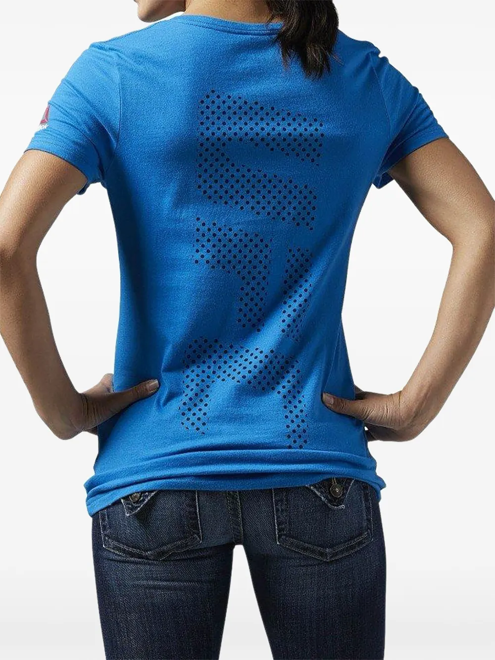 Reebok x UFC UFan T-shirt met V-hals Blauw