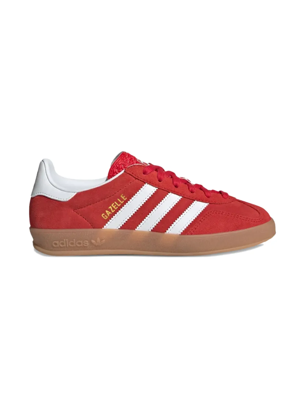 Adidas Kids Gazelle Indoor GS indoor striped sneakers - Rood