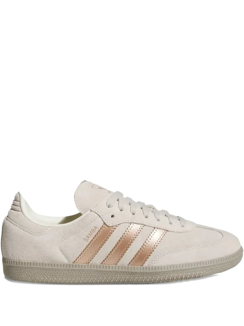 adidas Samba OG metallic stripe sneakers Beige