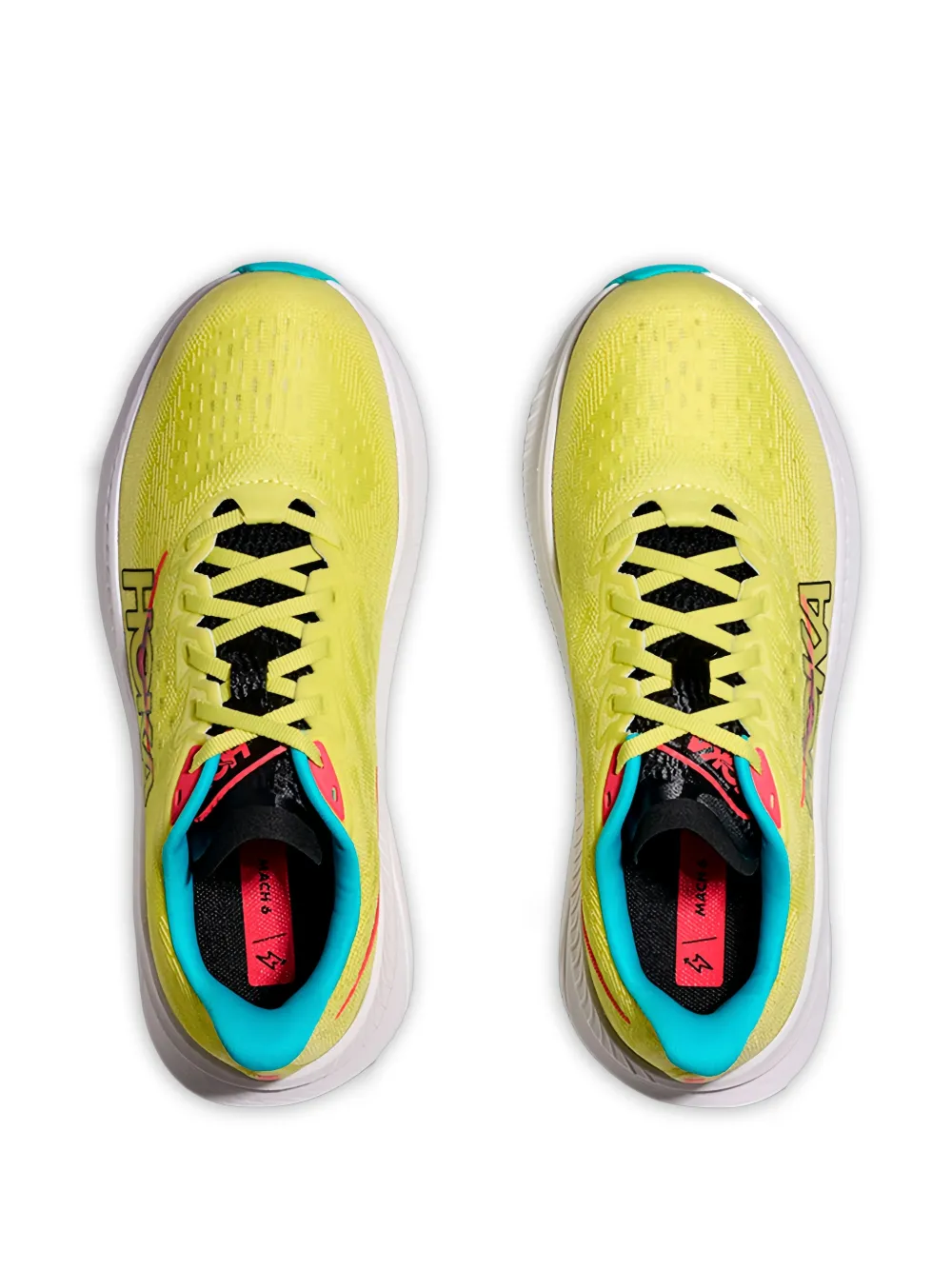 HOKA Mach 6 low-top sneakers Geel