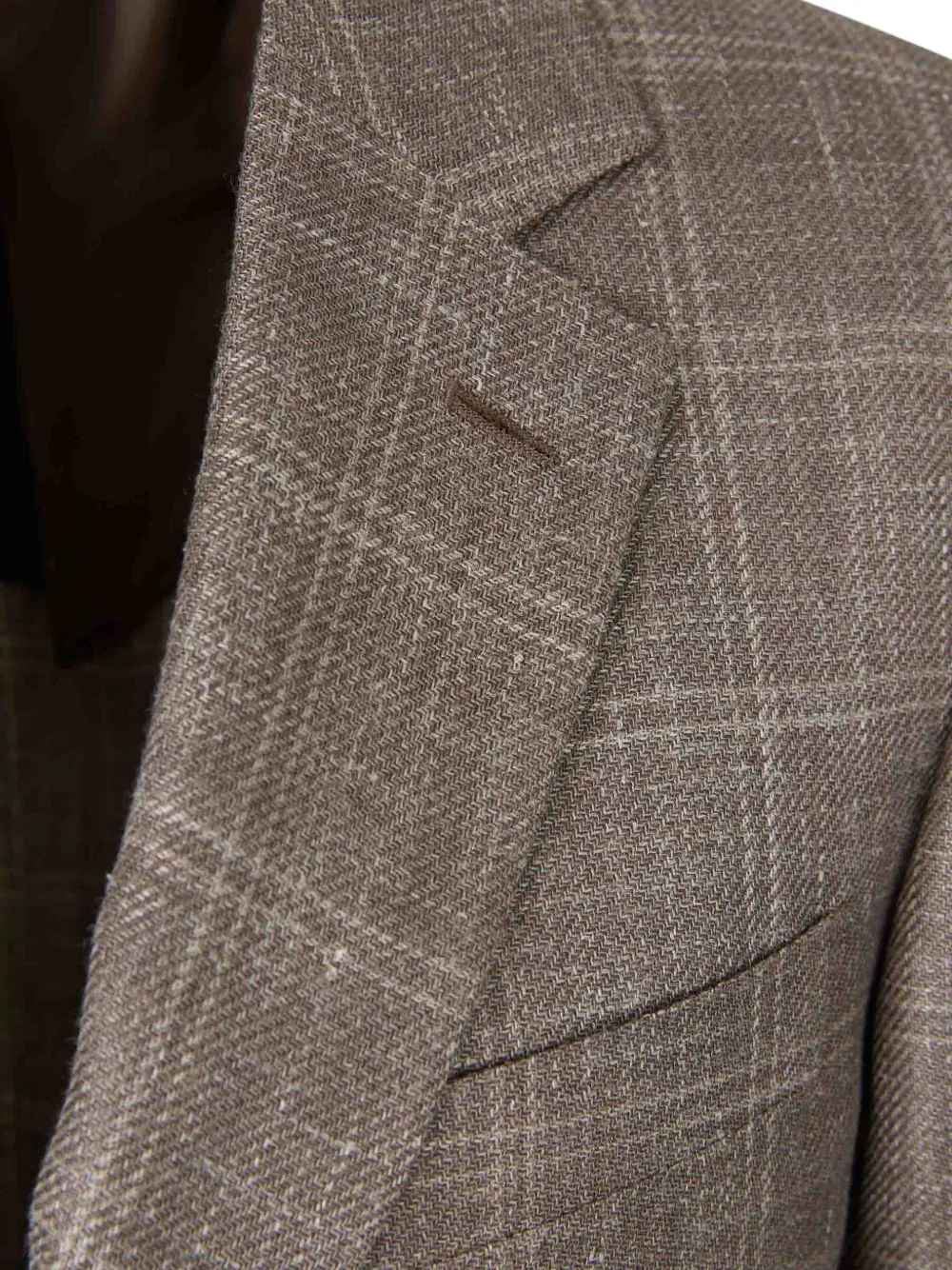  Canali Check-pattern Single-breasted Blazer - Brown 