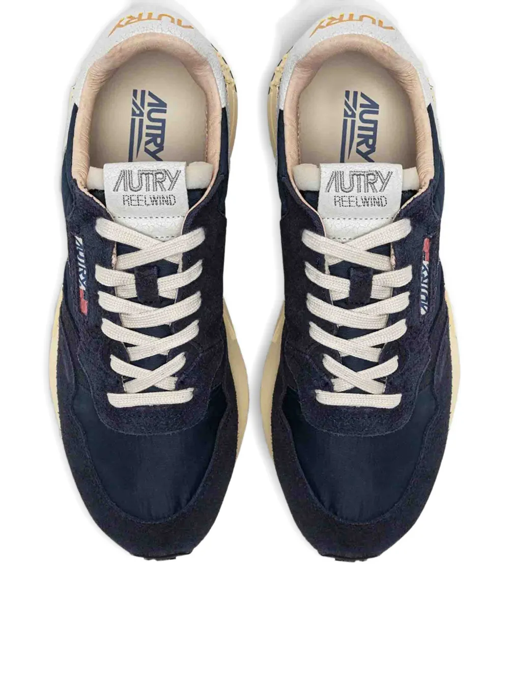 Autry Reelwind logo appliqué trainers Blauw
