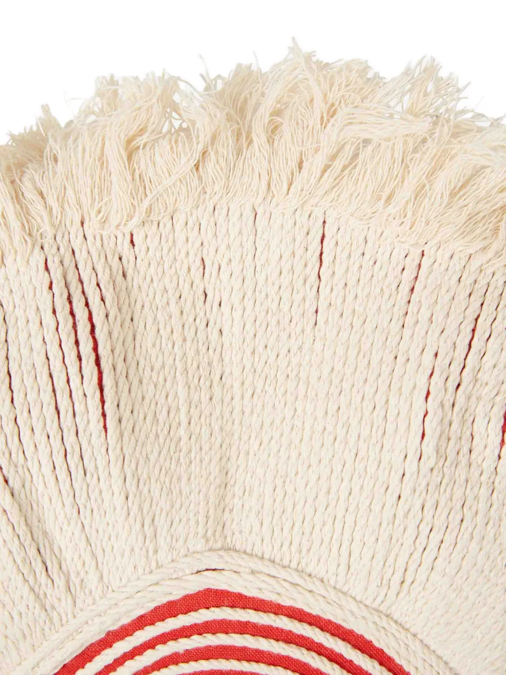  Andres Otalora Sol Quema Fringed Top - Red 