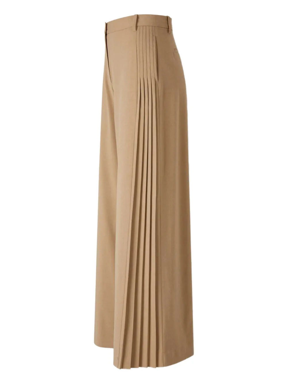 Simkhai Romy Pleated Palazzo Pants in Neutrals, view 3