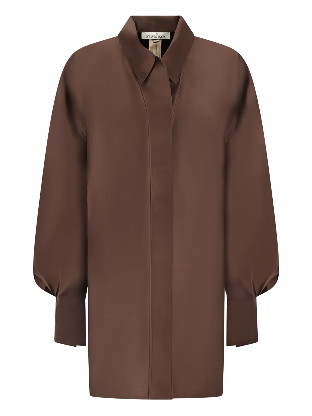 Di Stavnitser Milena organza blouse - Brown