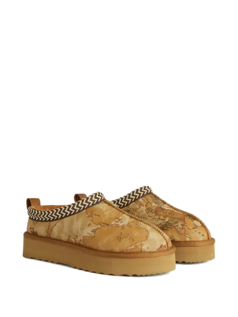 ALVIERO MARTINI 1° CLASSE Geo print platform mules