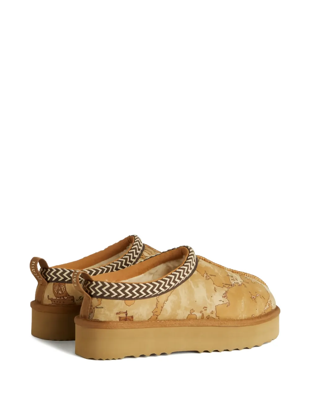  Alviero Martini 1° Classe Geo Print Platform Mules - Neutrals 
