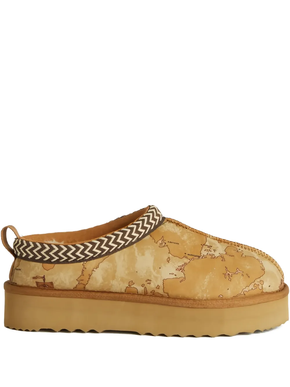 ALVIERO MARTINI 1° CLASSE Geo print platform mules | neutro | Image 1
