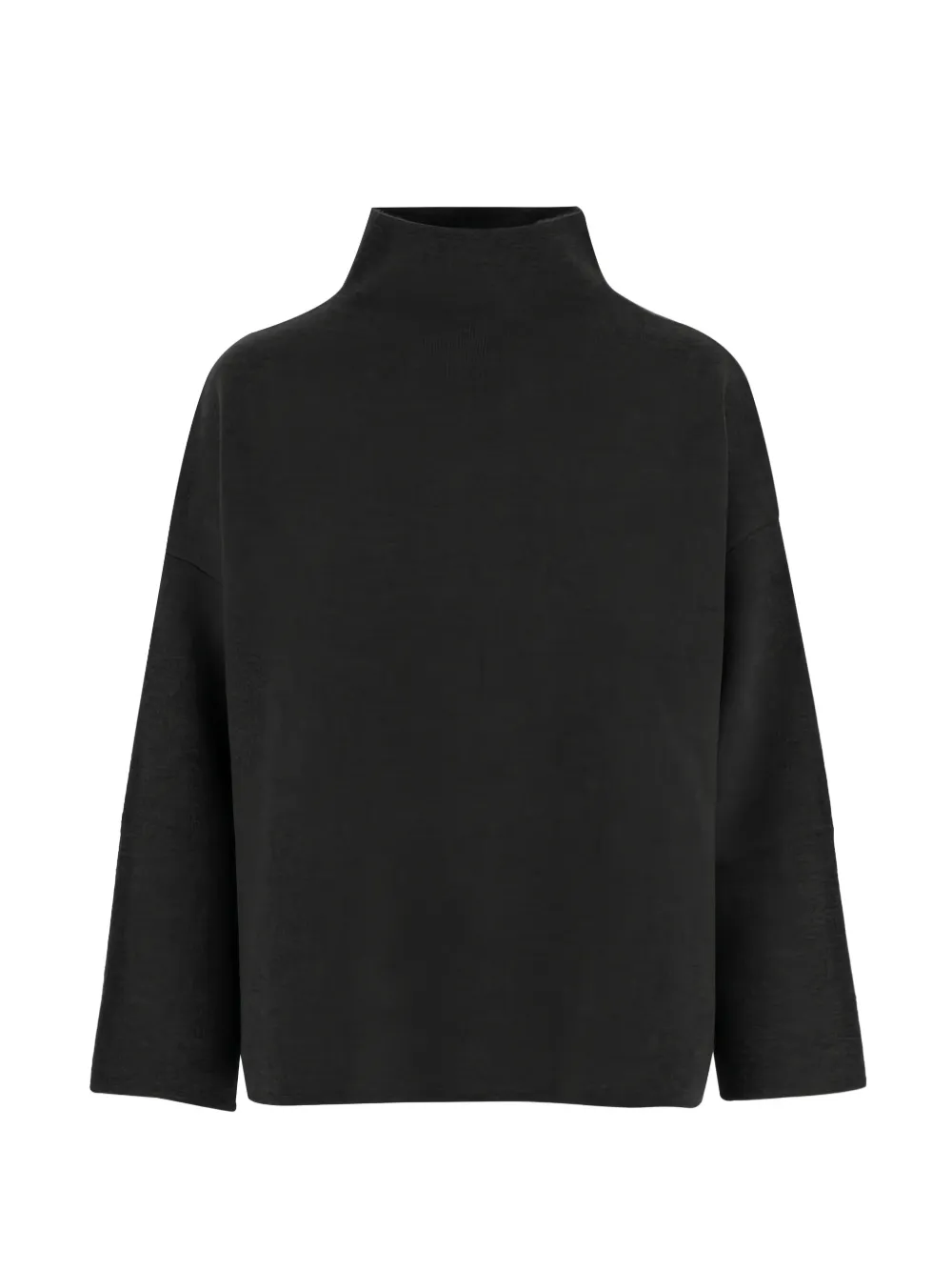 OLIVER LATTUGHI high-neck cashmere jumper - Nero