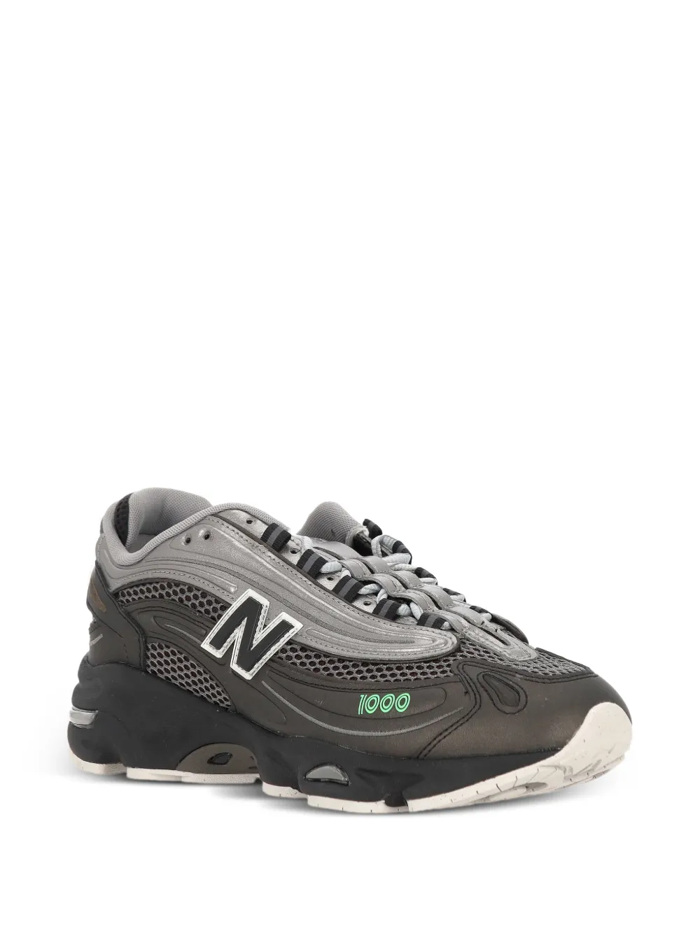 New Balance 1000 sneakers met mesh vlak Zwart