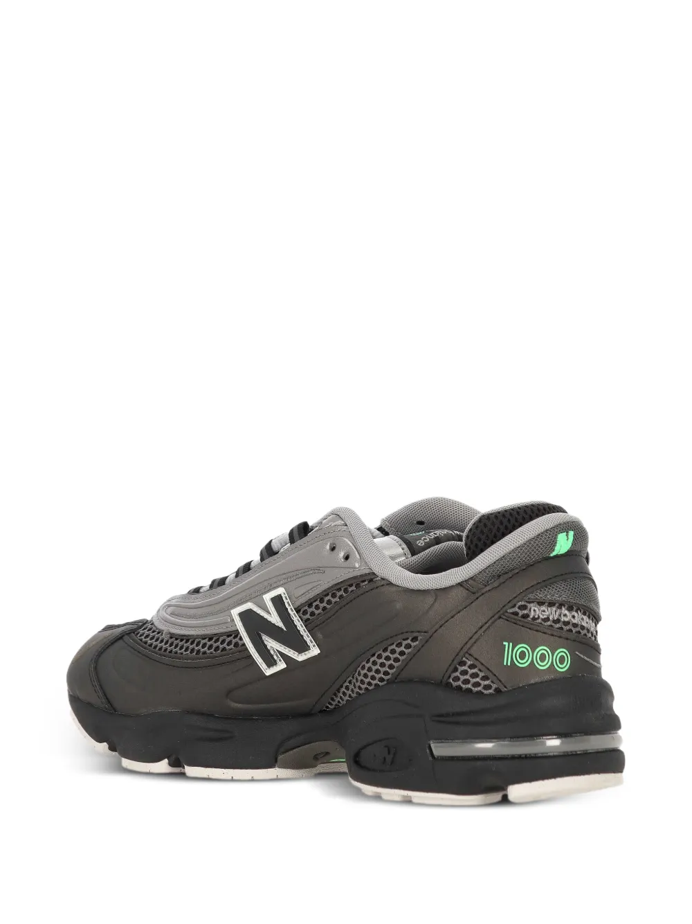 New Balance 1000 sneakers met mesh vlak Zwart