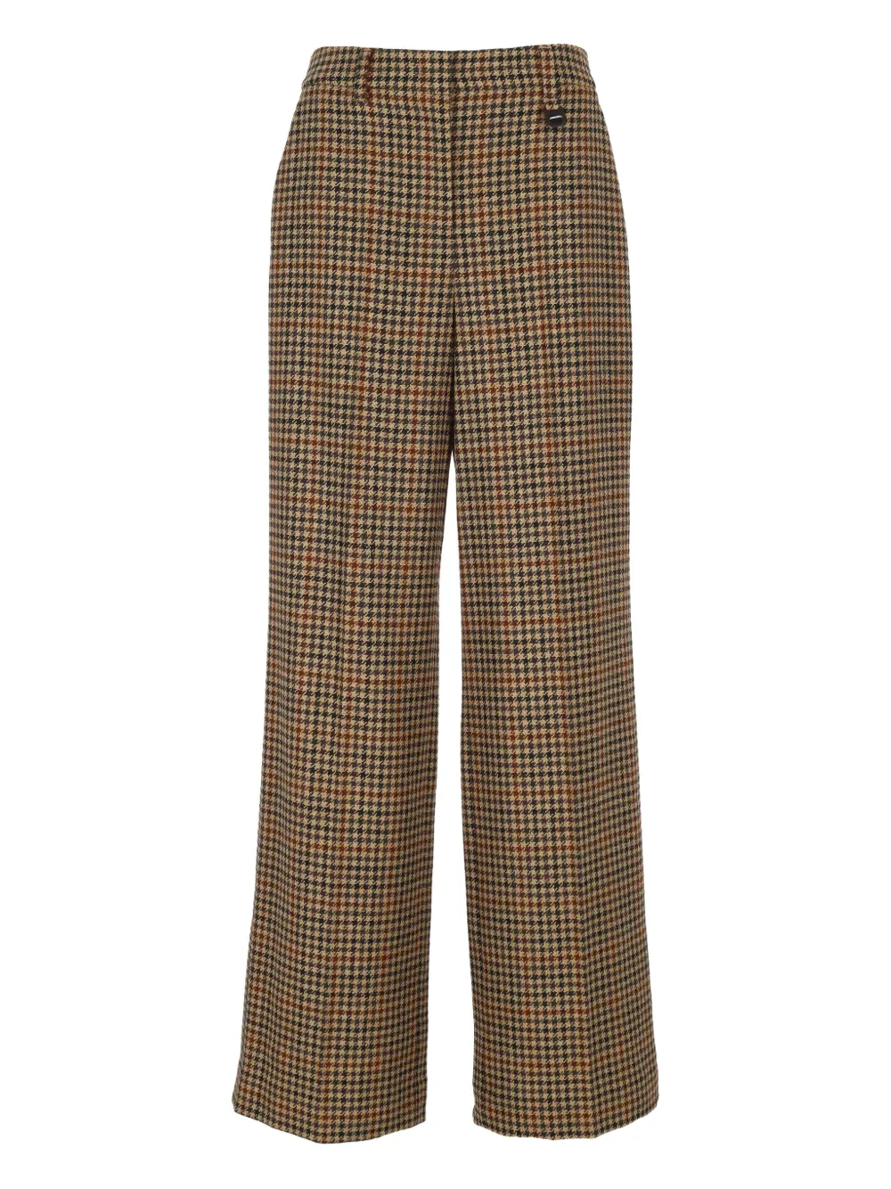 Lorena Antoniazzi check-pattern trousers | Brown | Image 1