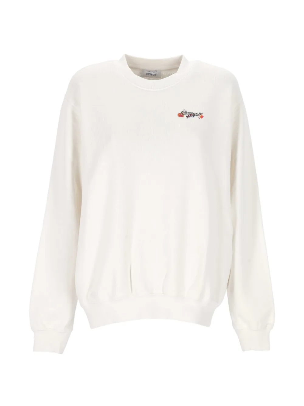 Off-White floral-print sweater - Weiß