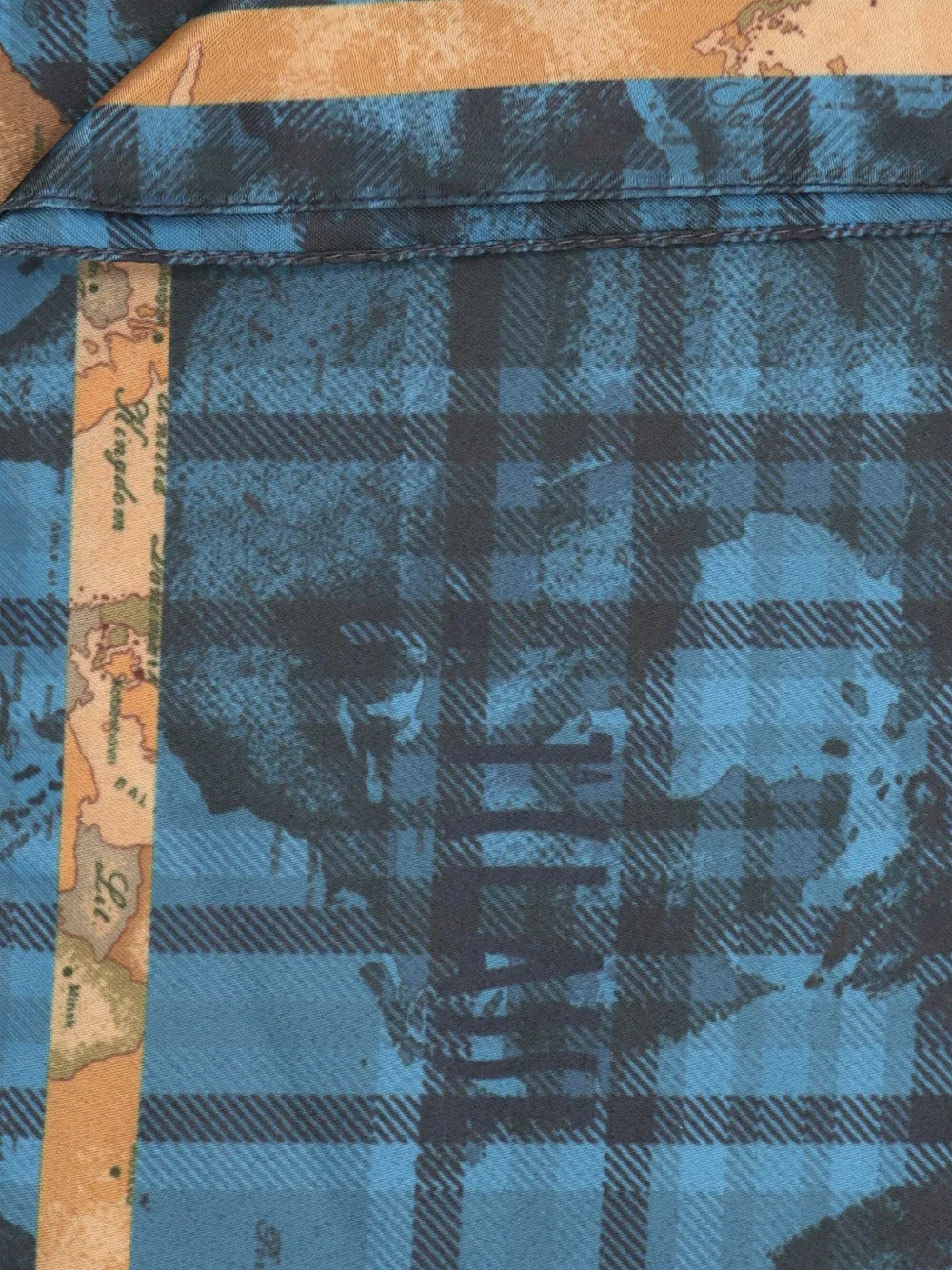 ALVIERO MARTINI 1° CLASSE Geruite sjaal - Blauw