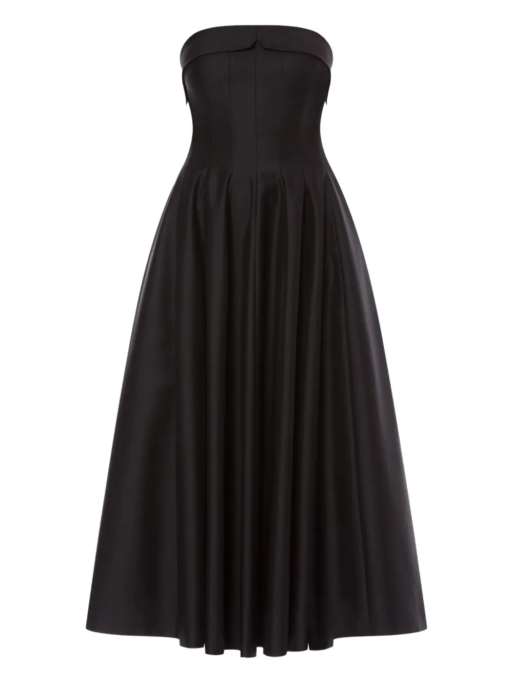 Alberta Ferretti strapless dress - Nero