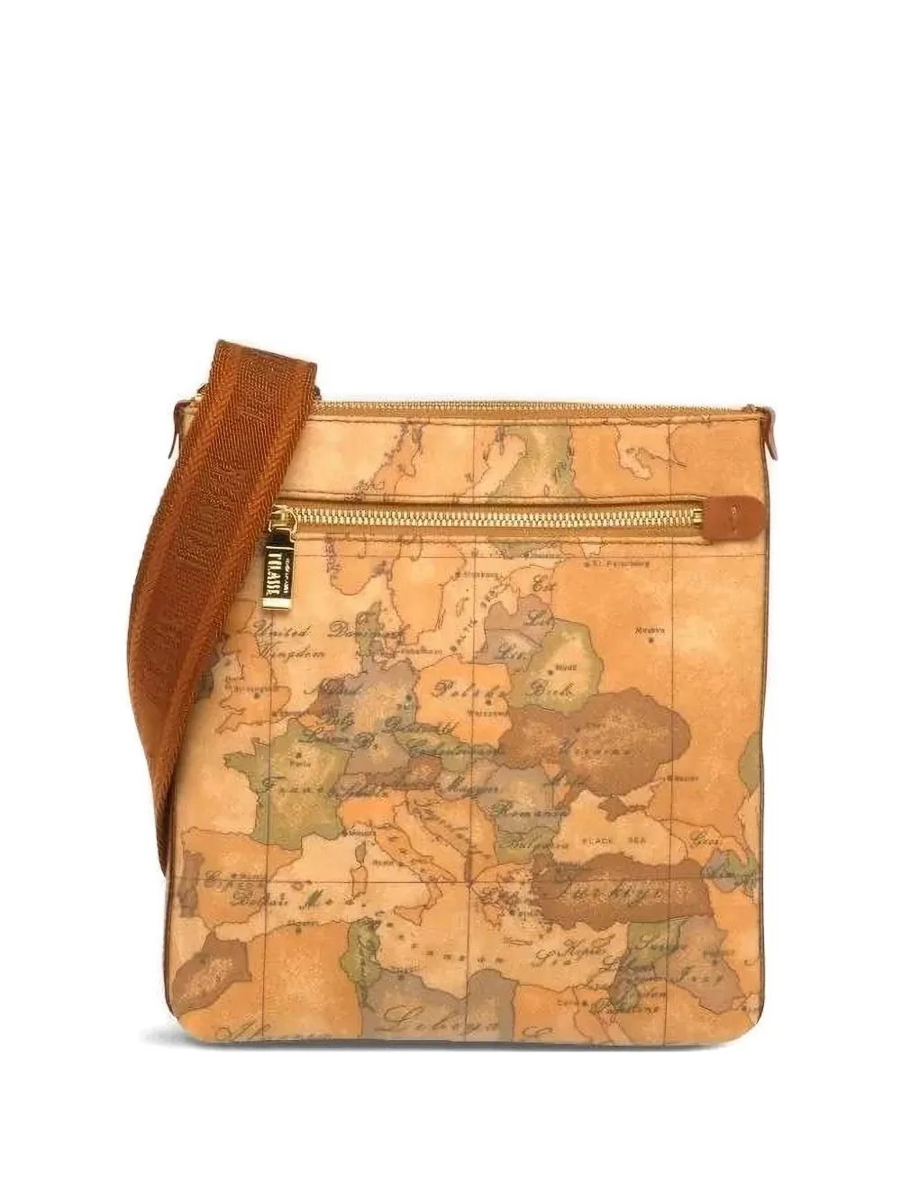 ALVIERO MARTINI 1° CLASSE Borsa a tracolla con stampa mappa - Toni neutri