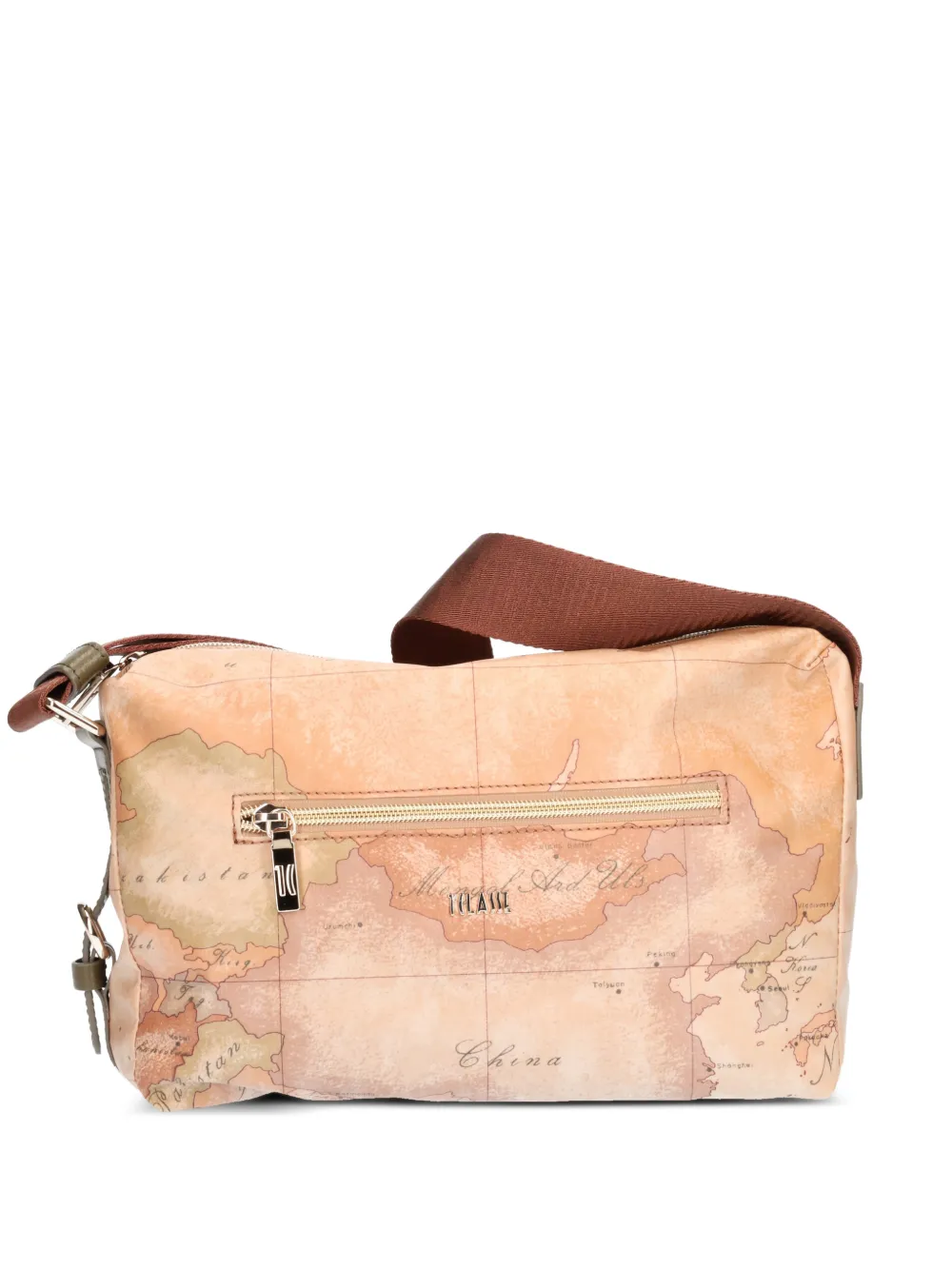 ALVIERO MARTINI 1° CLASSE small Highland cross body bag - Toni neutri
