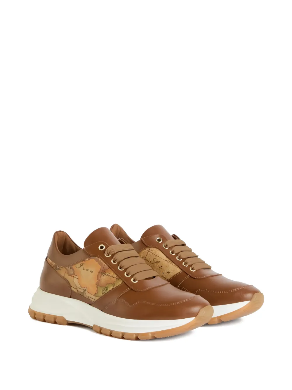 ALVIERO MARTINI 1° CLASSE map-print lace-up sneakers | Low-Tops | Image 2