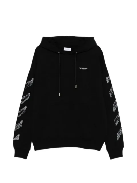 Off-White scribble-print drawstring hoodie
