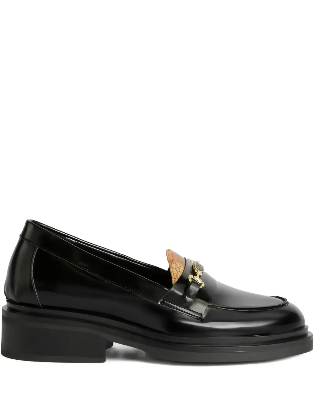 ALVIERO MARTINI 1° CLASSE enamelled-horsebit loafers - Nero
