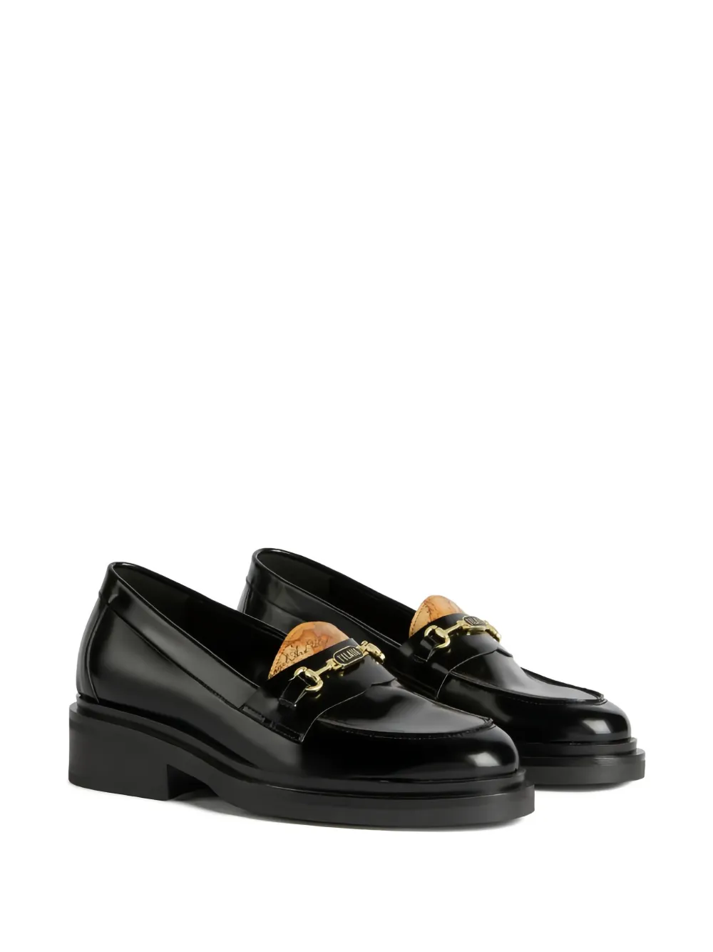 ALVIERO MARTINI 1° CLASSE Horsebit loafers met email - Zwart