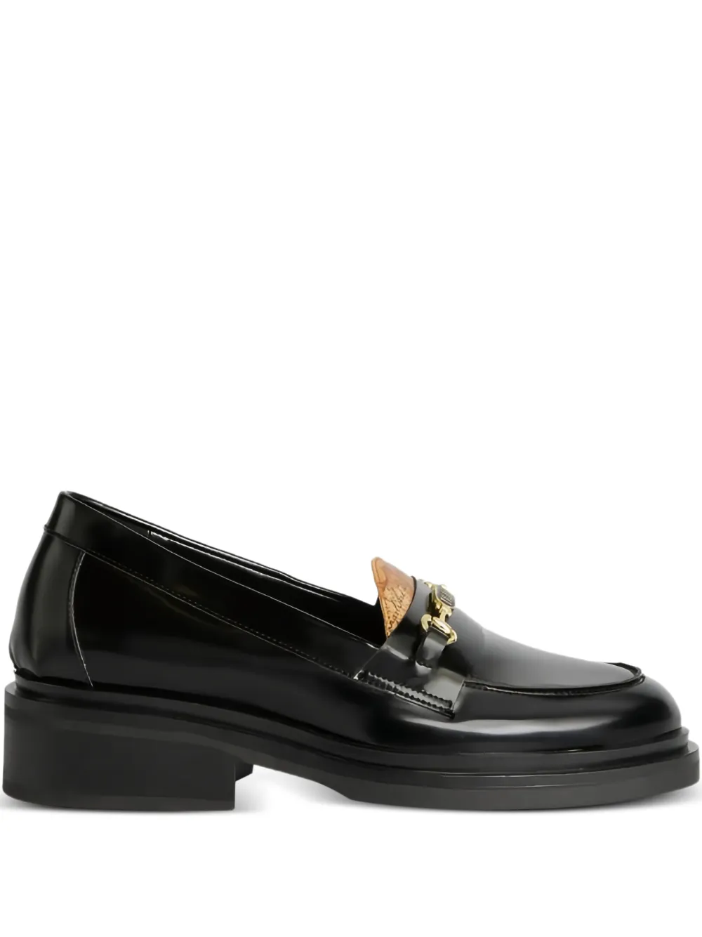 ALVIERO MARTINI 1° CLASSE enamelled-horsebit loafers - Nero