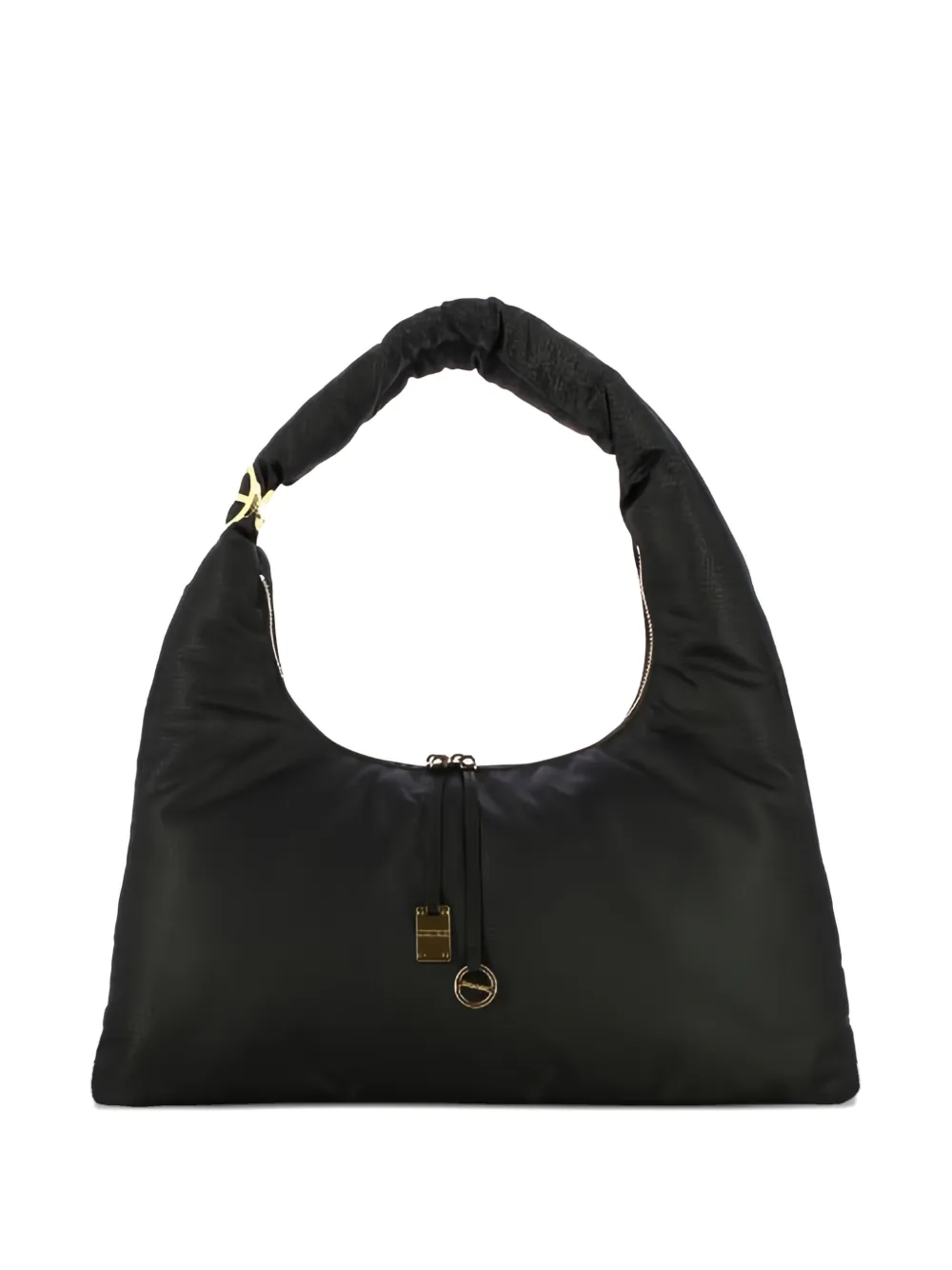Borbonese Twinnie small op-print zip shoulder bag | negro | Image 1