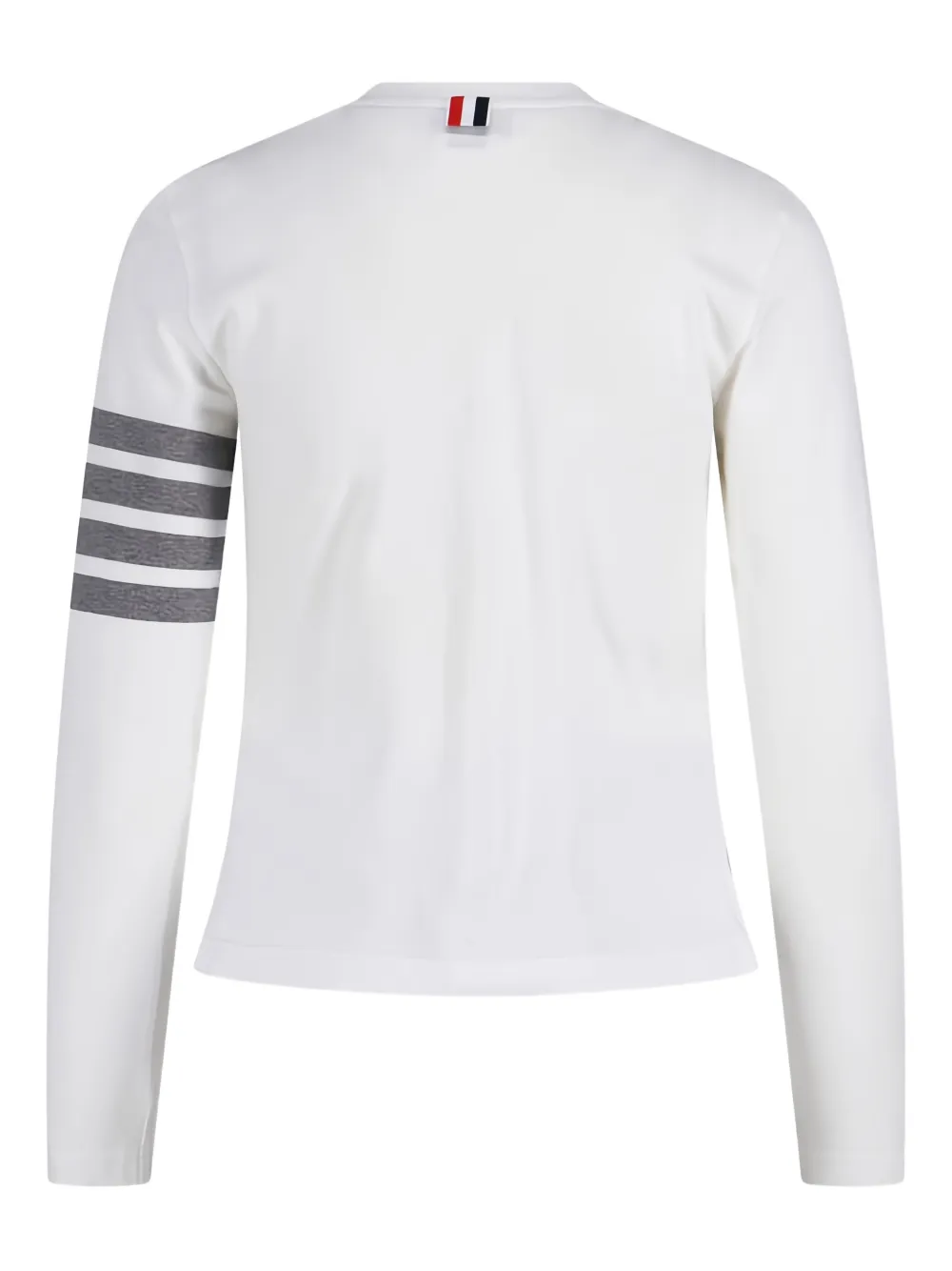 Thom Browne T-shirt met gestreept detail Wit