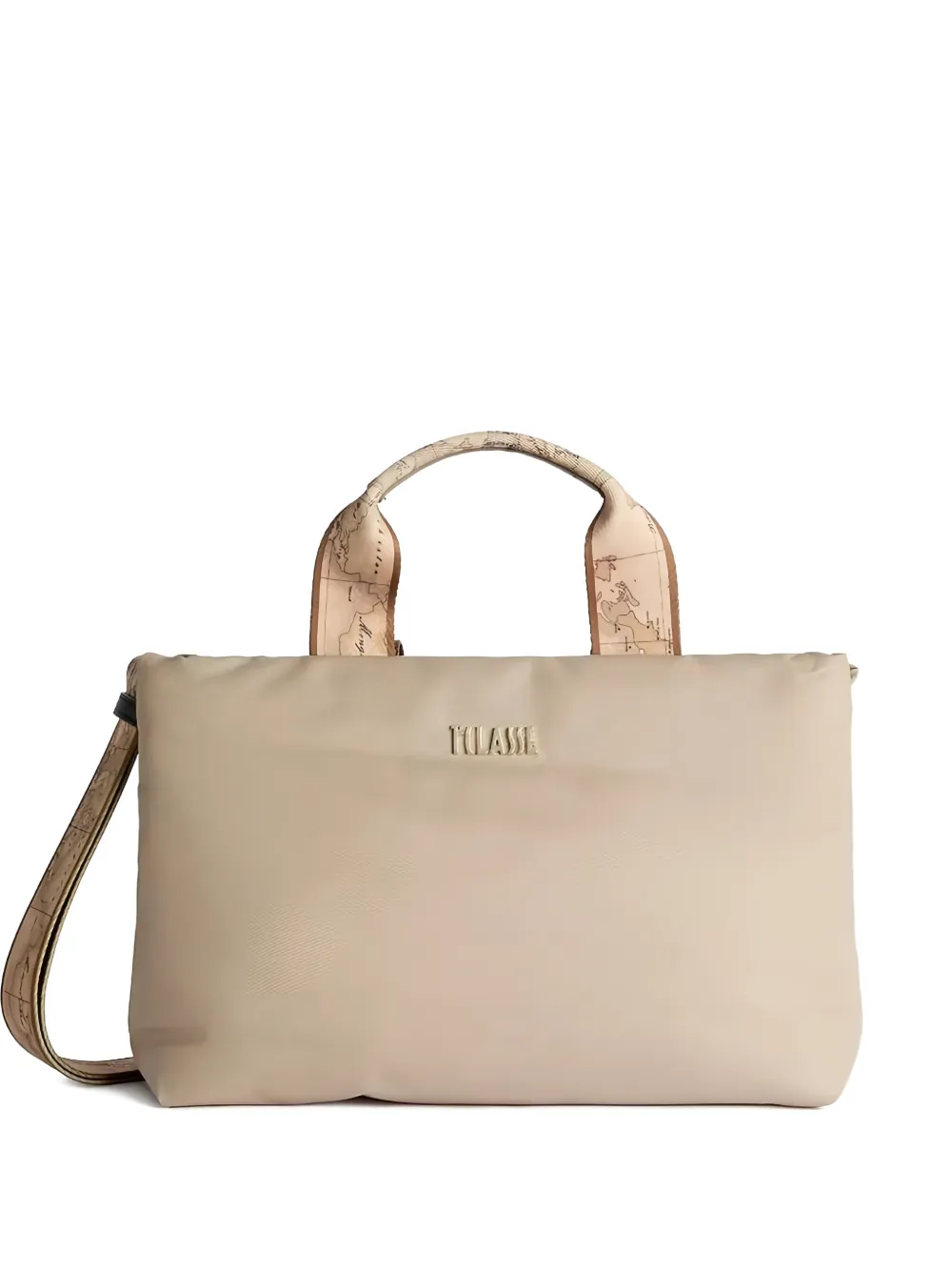 ALVIERO MARTINI 1° CLASSE Puffy logo-detal tote bag - Toni neutri