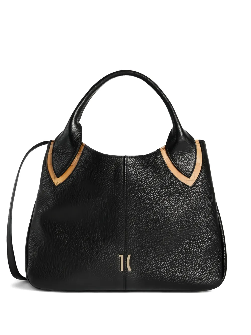 ALVIERO MARTINI 1° CLASSE Castle leather tote bag - Nero