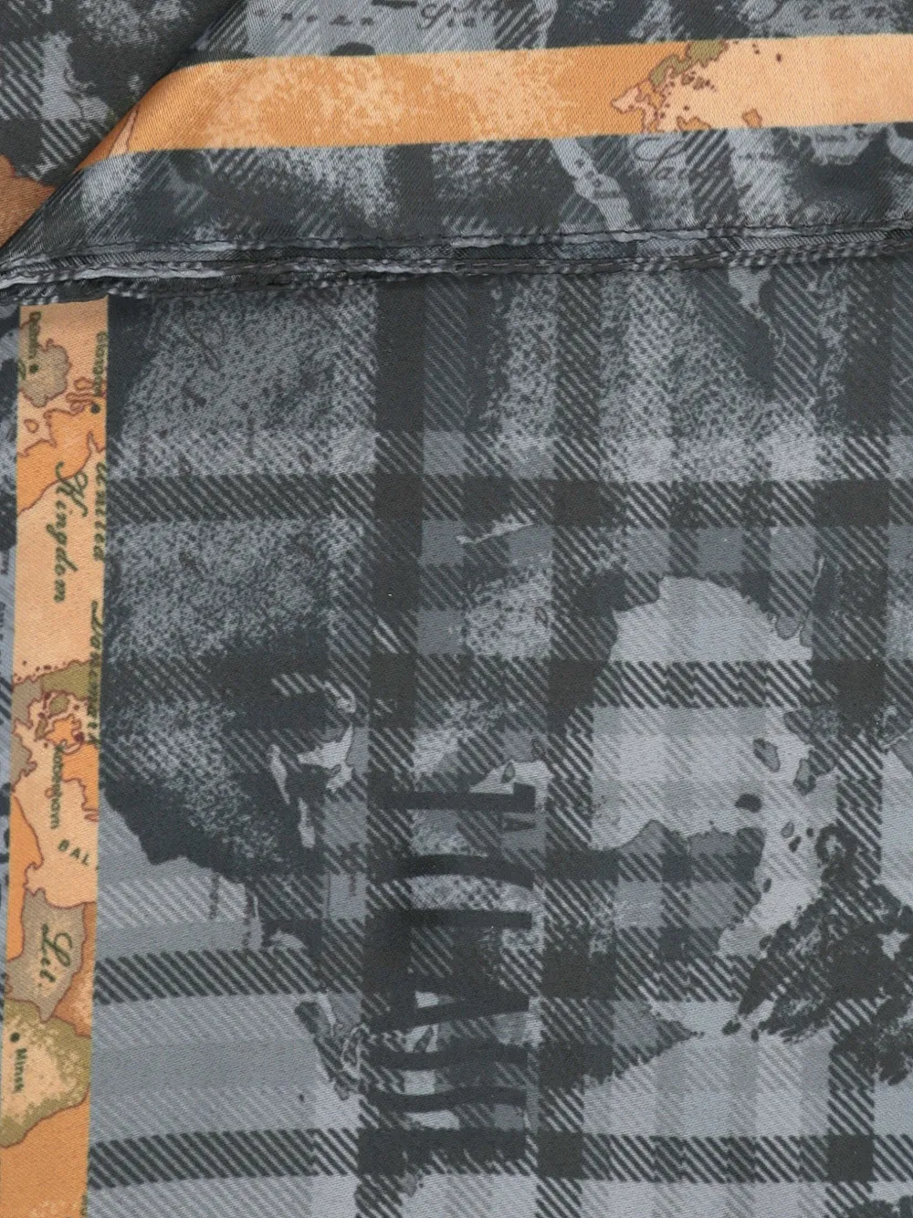 ALVIERO MARTINI 1° CLASSE Geruite sjaal - Grijs