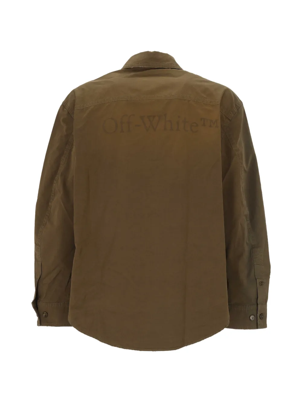 Off-White Overhemd met logoprint Bruin